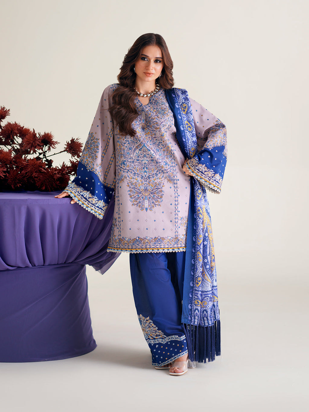 BIn ilyas | Amour Luxury Lawn '26 | 182-B