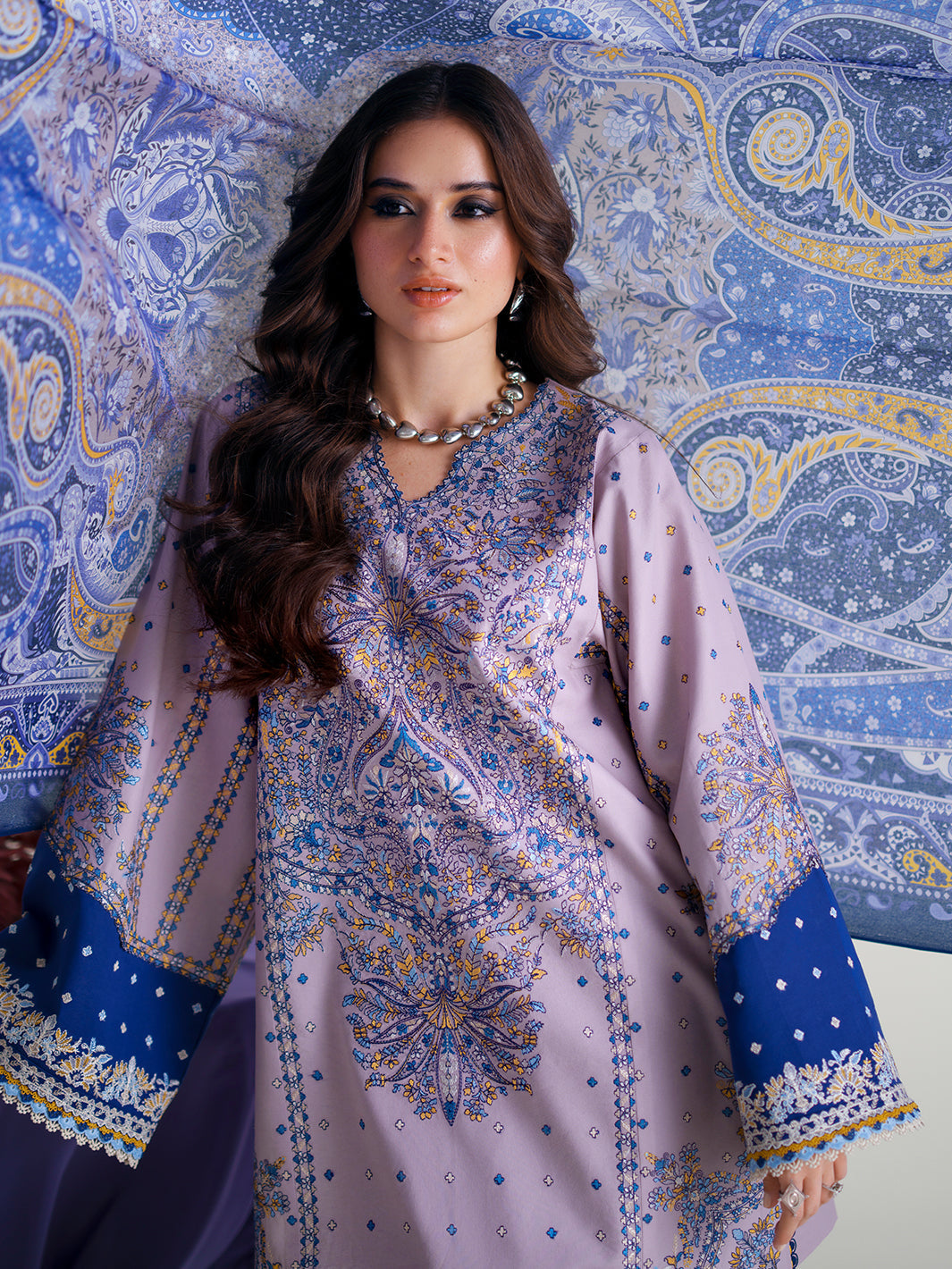 BIn ilyas | Amour Luxury Lawn '26 | 182-B