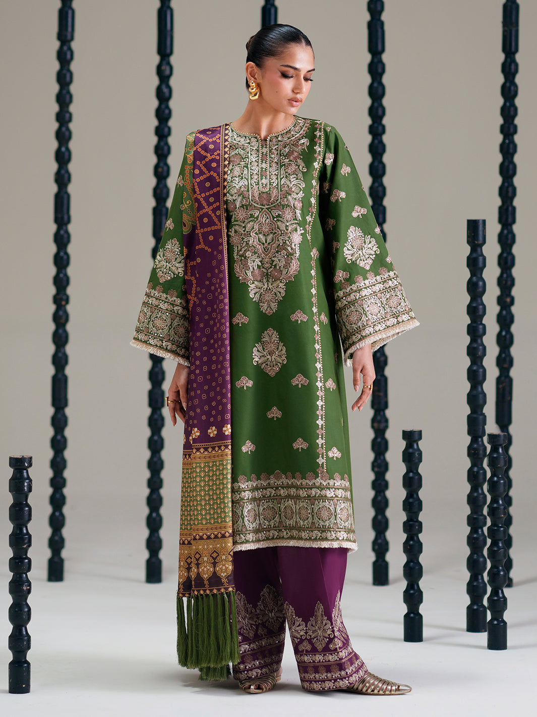 BIn ilyas | Amour Luxury Lawn '26 | 183-B