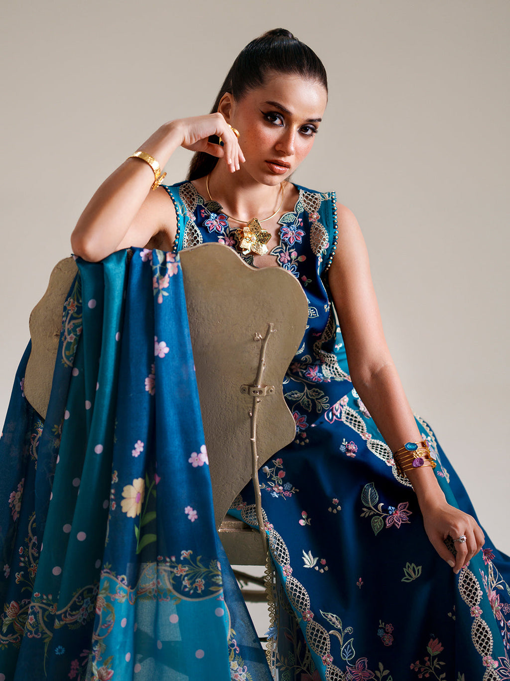 BIn ilyas | Amour Luxury Lawn '26 | 184-A