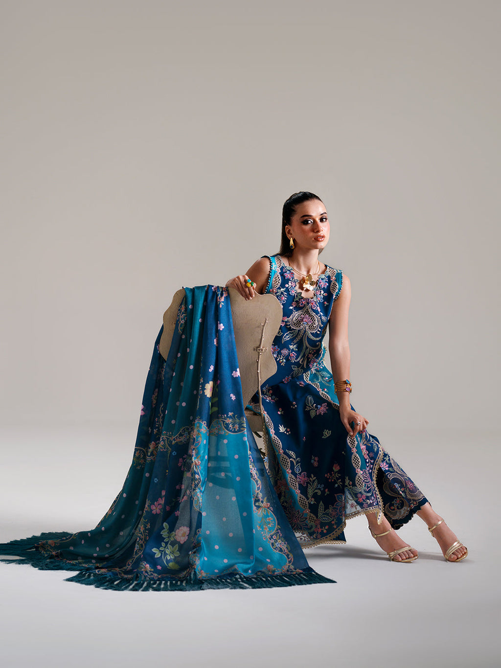 BIn ilyas | Amour Luxury Lawn '26 | 184-A