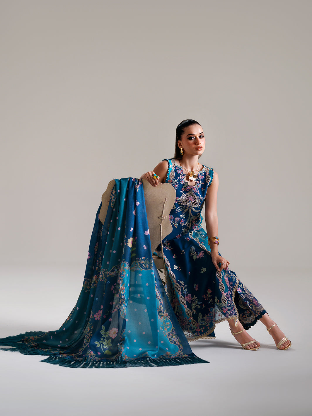 BIn ilyas | Amour Luxury Lawn '26 | 184-A