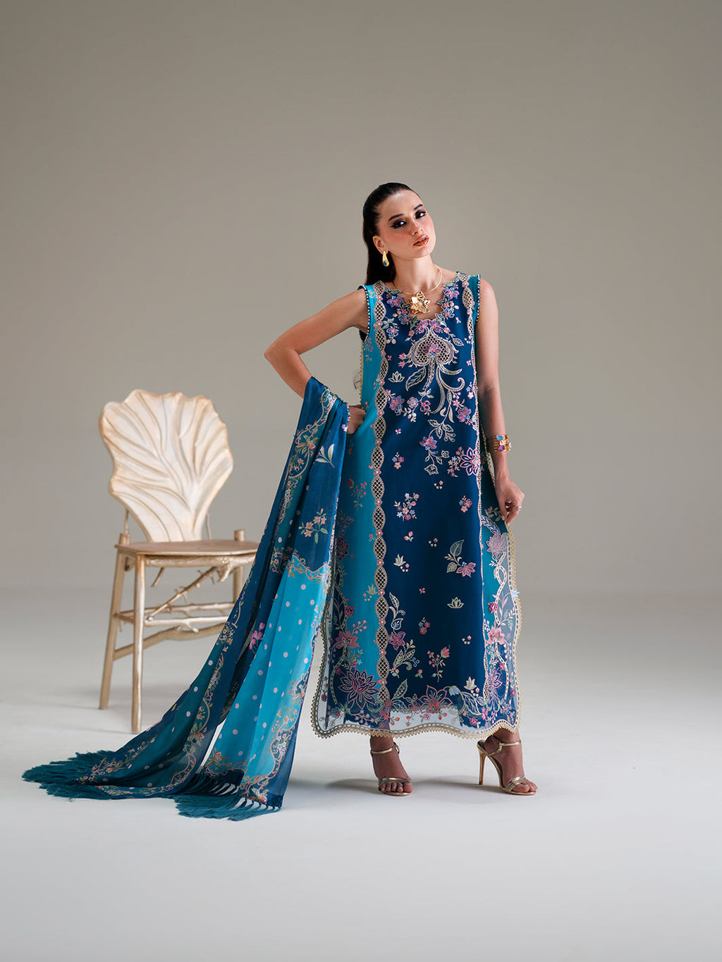 BIn ilyas | Amour Luxury Lawn '26 | 184-A