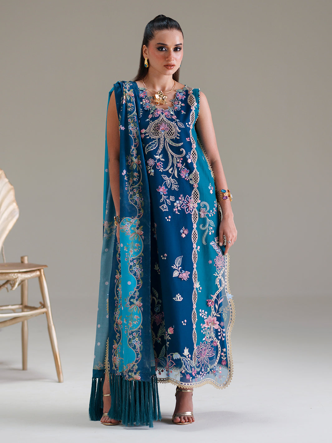 BIn ilyas | Amour Luxury Lawn '26 | 184-A