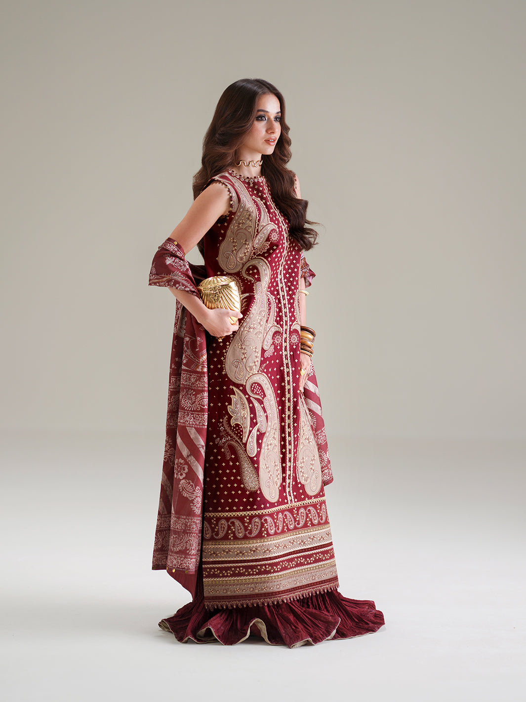 BIn ilyas | Amour Luxury Lawn '26 | 185-A