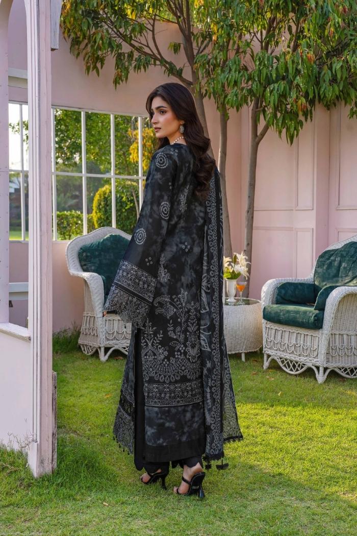 Rajis | Gul Rang - Print kari Embroidered | RGR-09