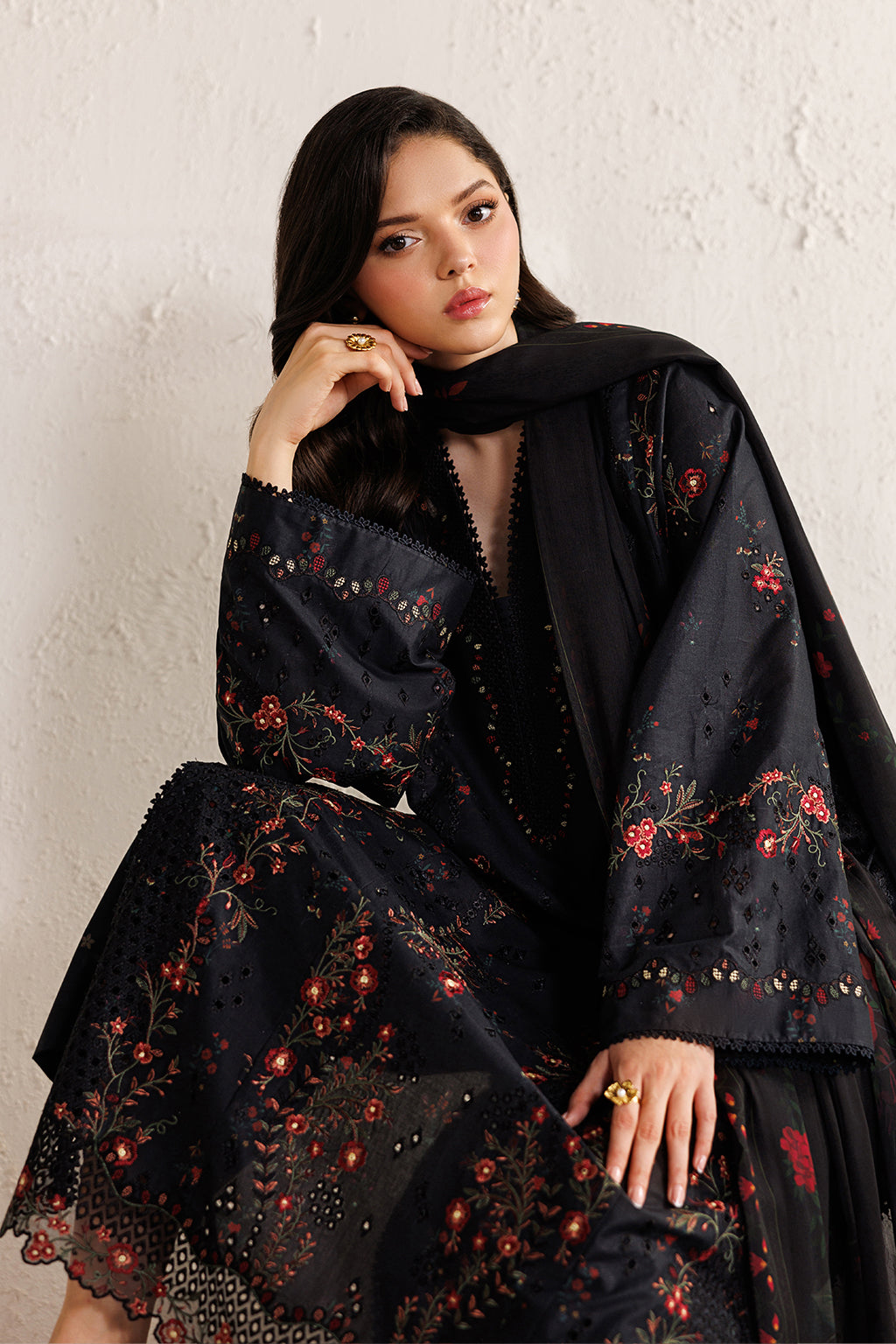 Iznik | Festive Embroidered Lawn | IBE-11