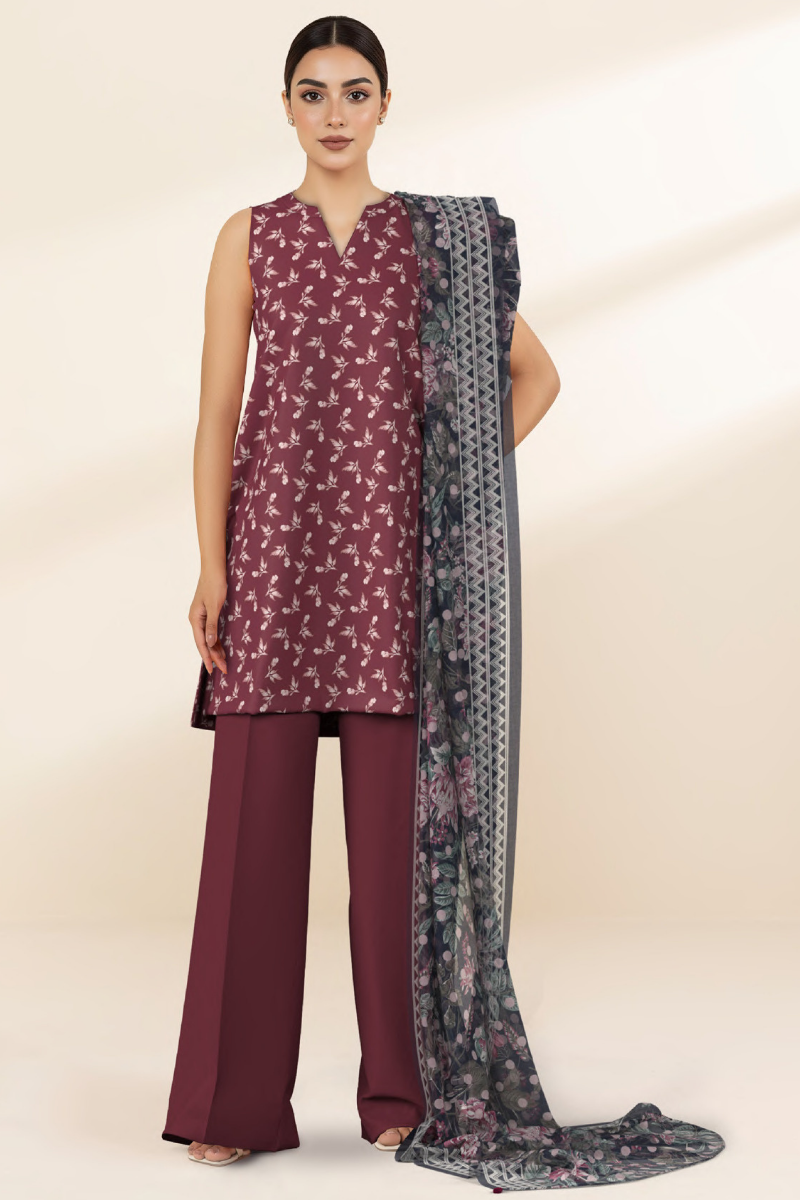 SAPPHIRE | 3 PIECE - PRINTED LAWN | 3PB-WS26CL2-18