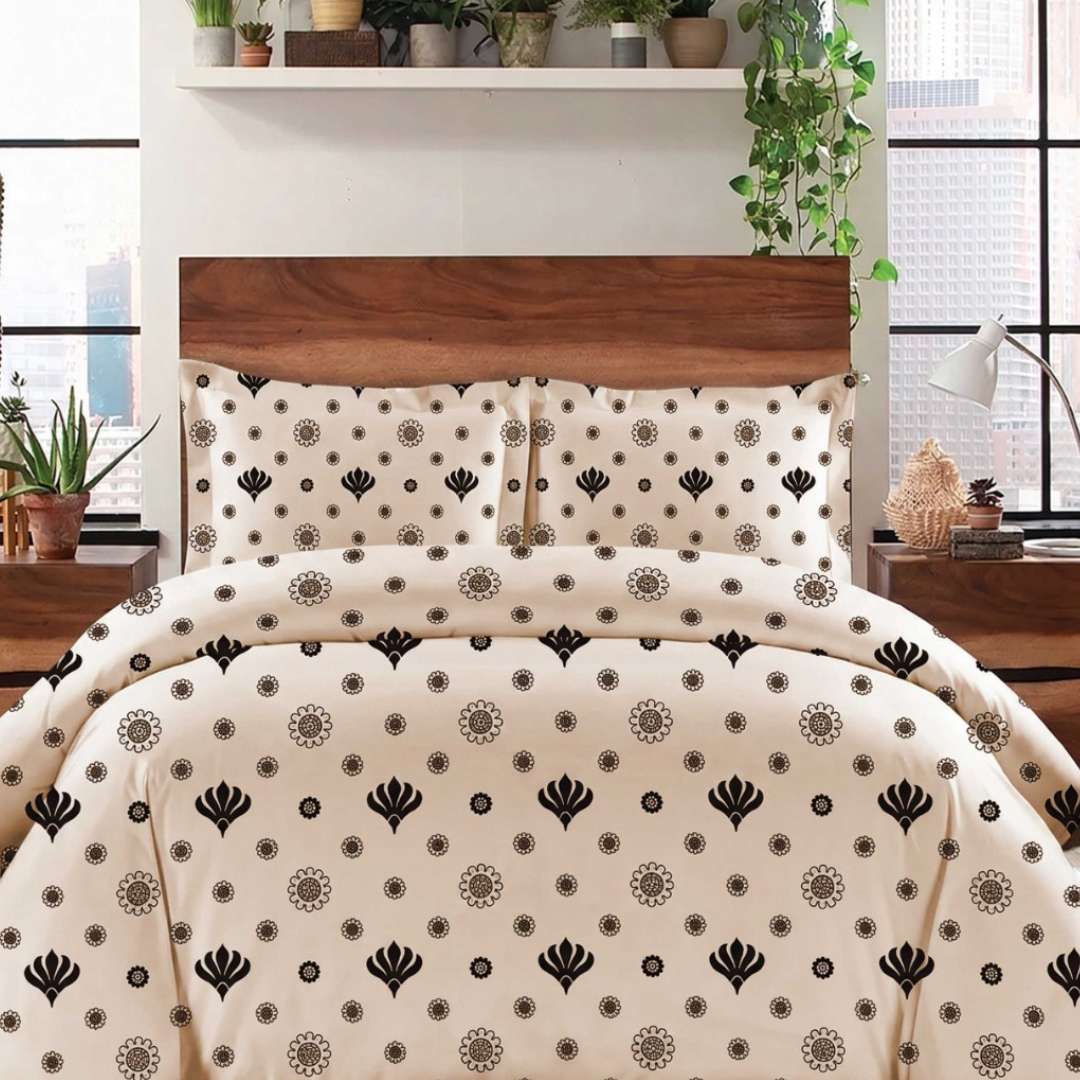 Zainab Fatima | King Size Bed Sheet Set | ZF-BED-018
