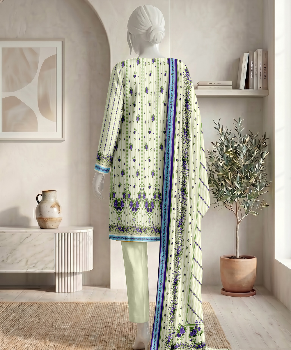 Bin Ameer | Signature 3PC Printed Lawn | D10