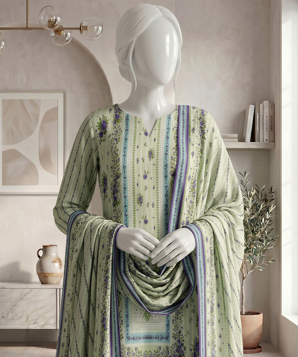 Bin Ameer | Signature 3PC Printed Lawn | D10
