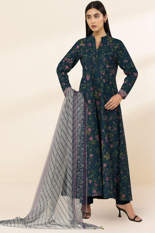 SAPPHIRE | 3 PIECE - PRINTED LAWN | 3PB-WS26CL2-19