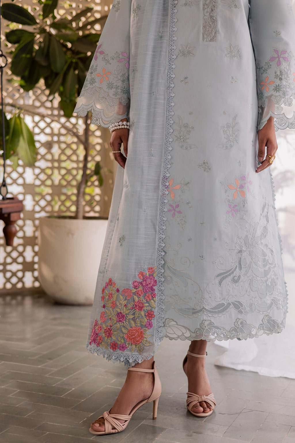 Raj bari | Selene Premium Festive Lawn | Zeen