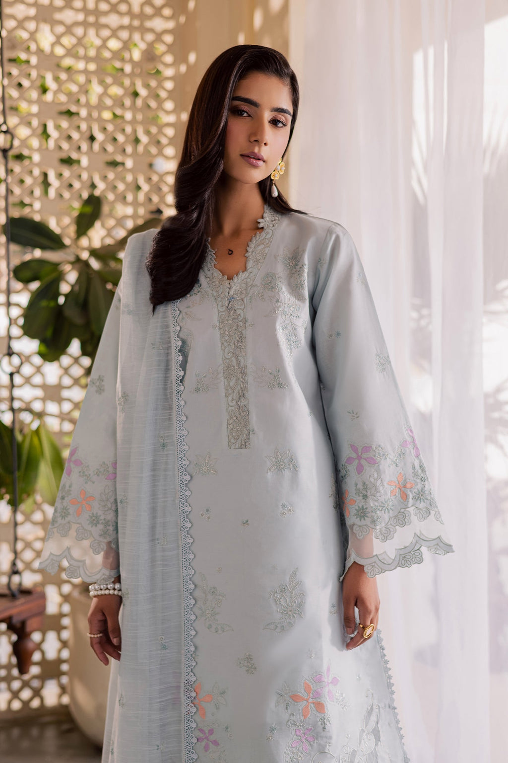 Raj bari | Selene Premium Festive Lawn | Zeen