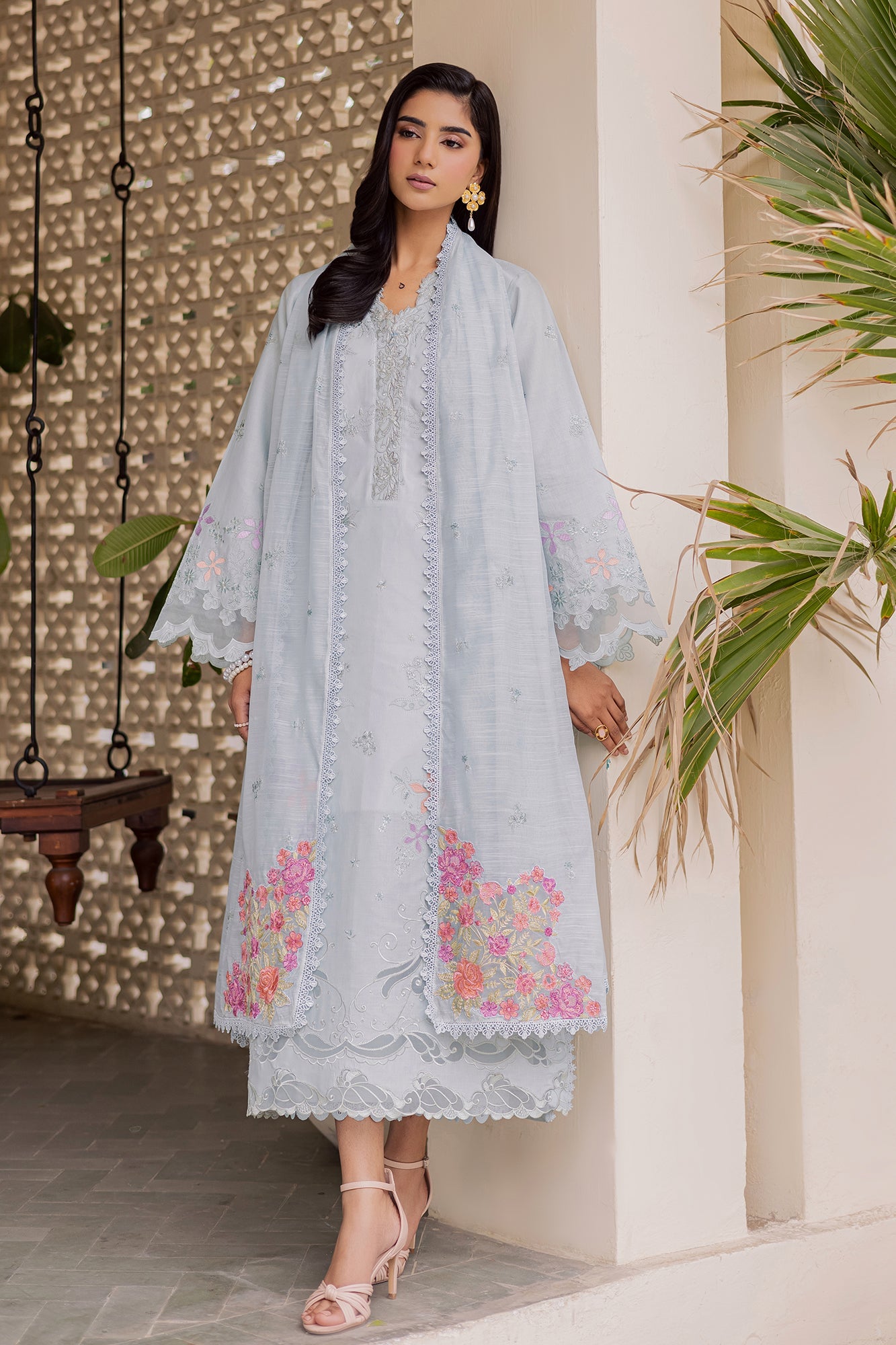 Raj bari | Selene Premium Festive Lawn | Zeen