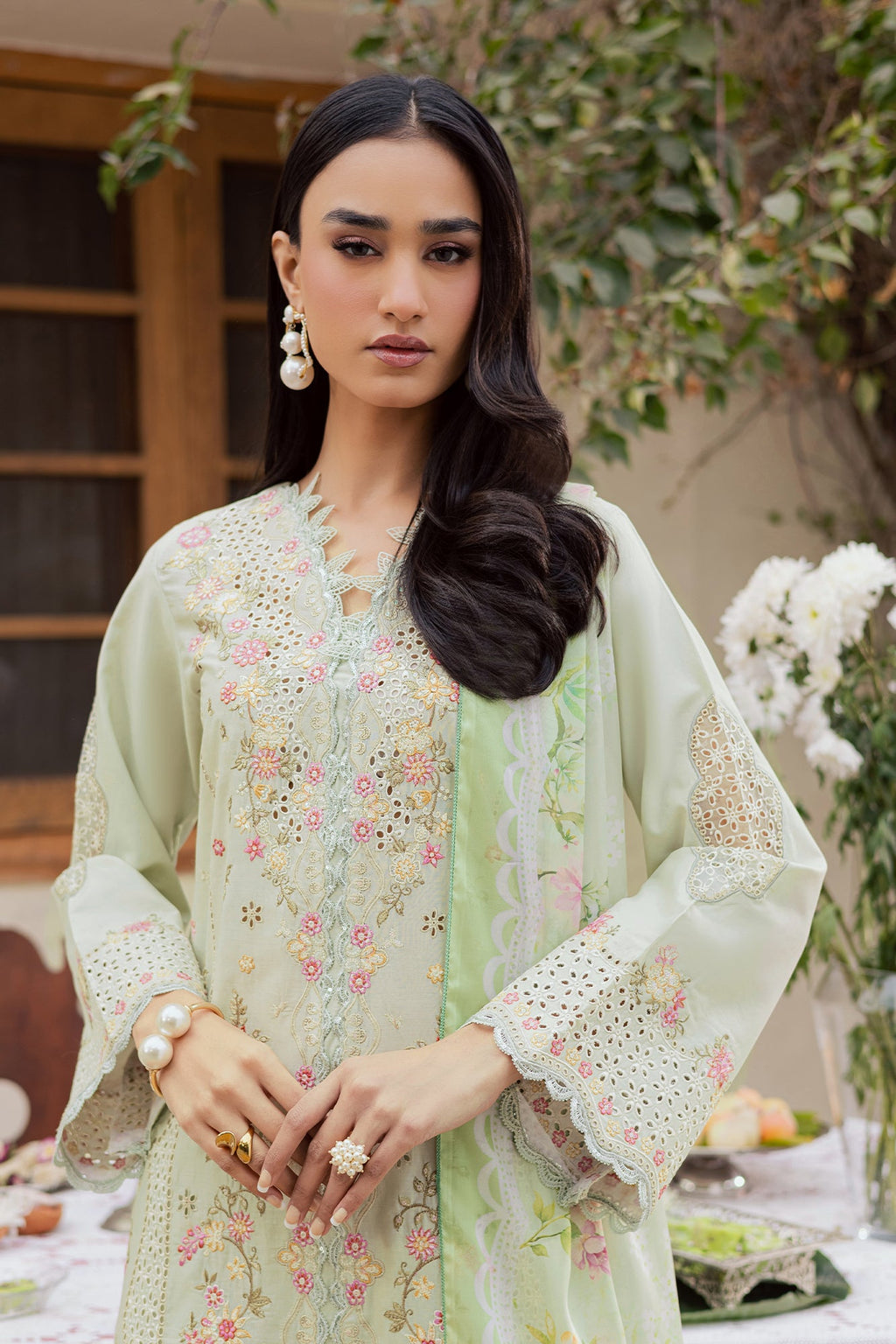Raj bari | Selene Premium Festive Lawn | Elina