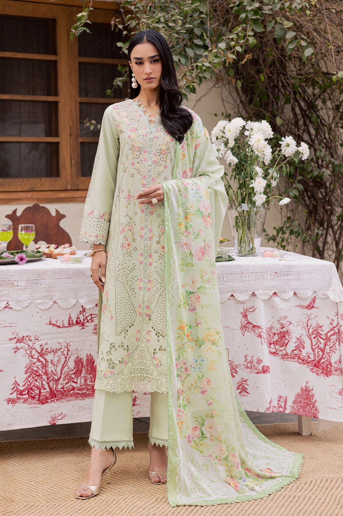 Raj bari | Selene Premium Festive Lawn | Elina