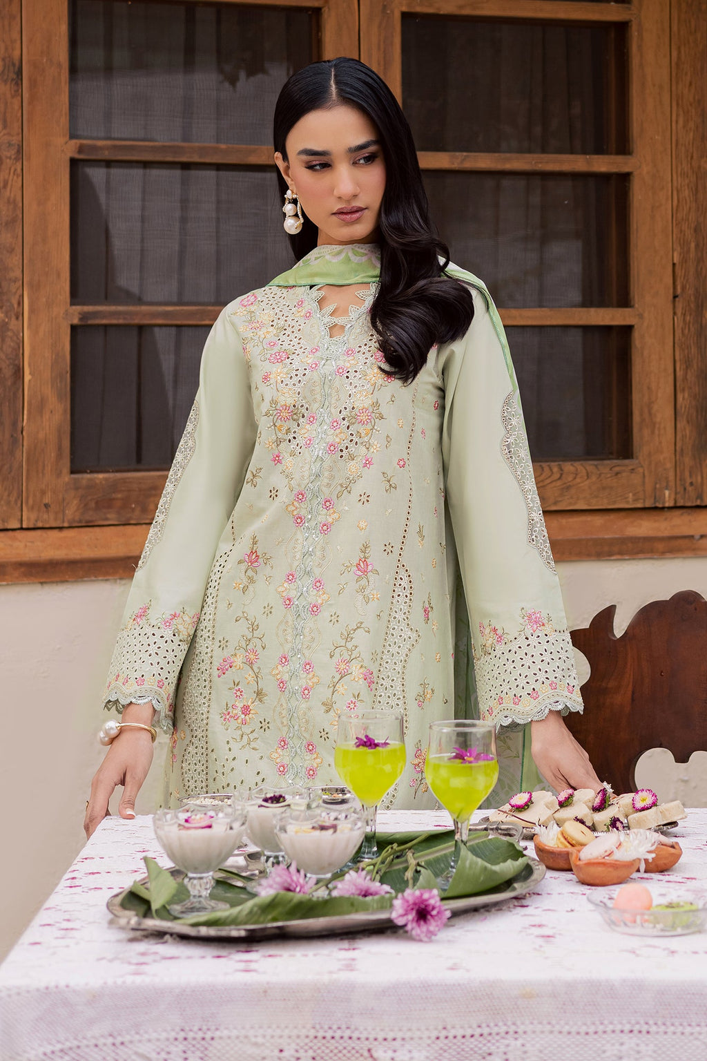 Raj bari | Selene Premium Festive Lawn | Elina