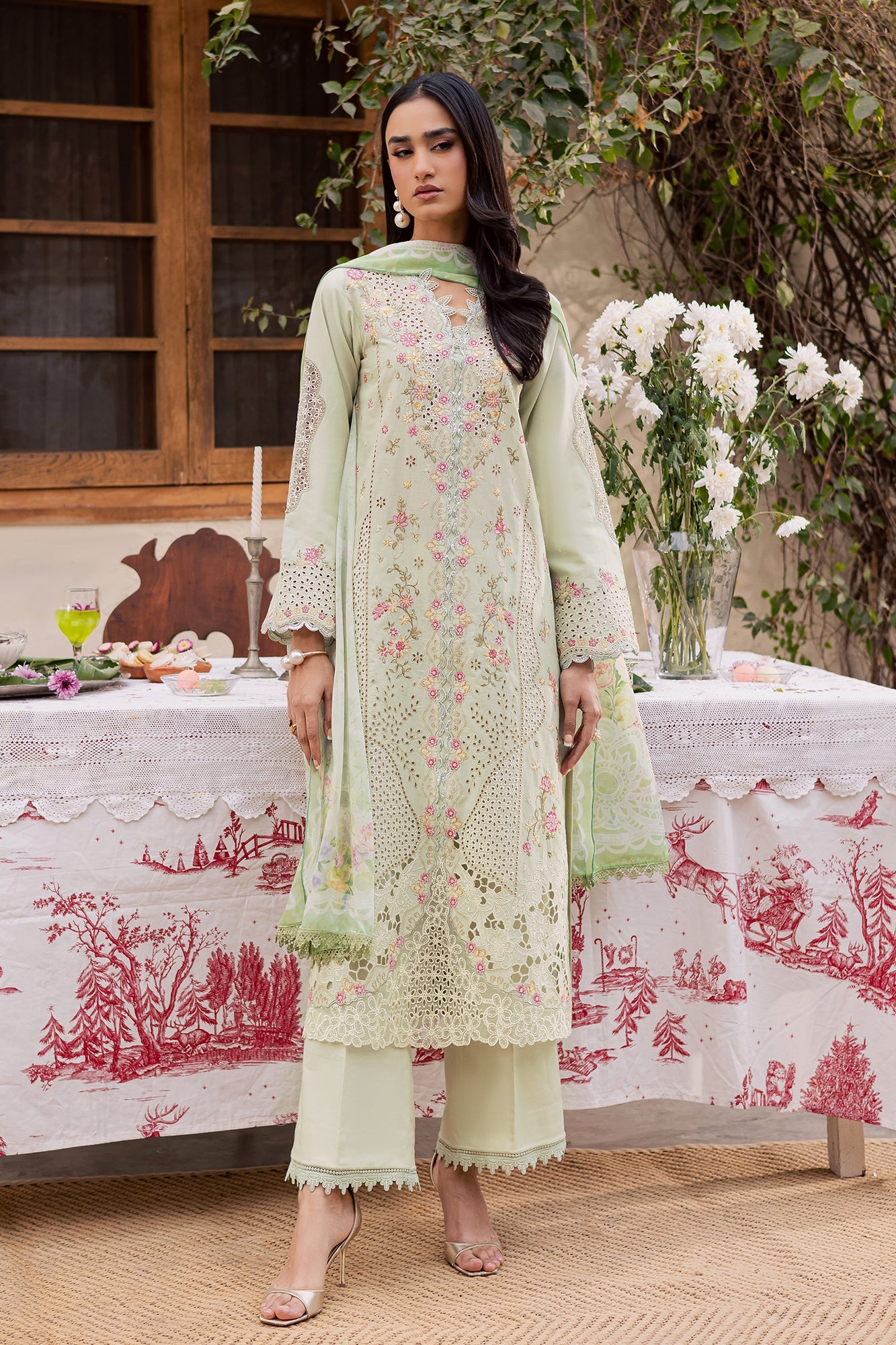Raj bari | Selene Premium Festive Lawn | Elina