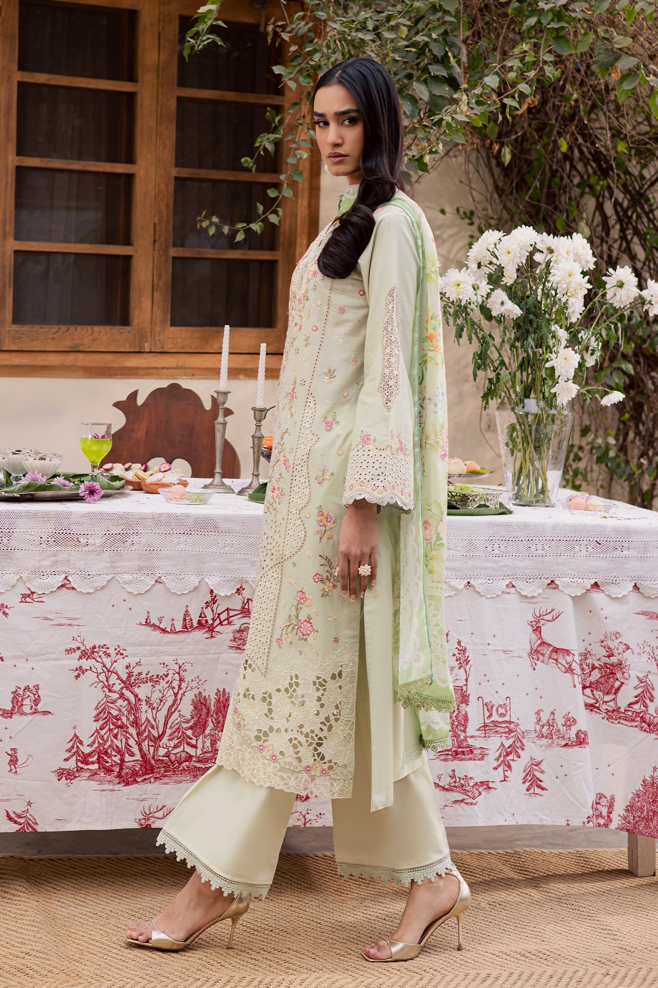 Raj bari | Selene Premium Festive Lawn | Elina