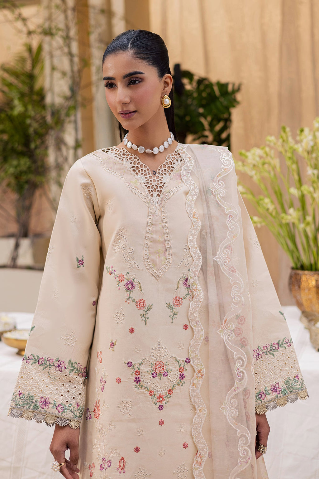 Raj bari | Selene Premium Festive Lawn | Inara