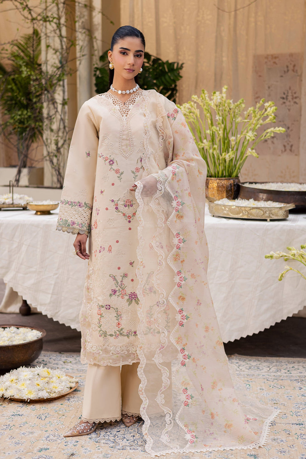 Raj bari | Selene Premium Festive Lawn | Inara