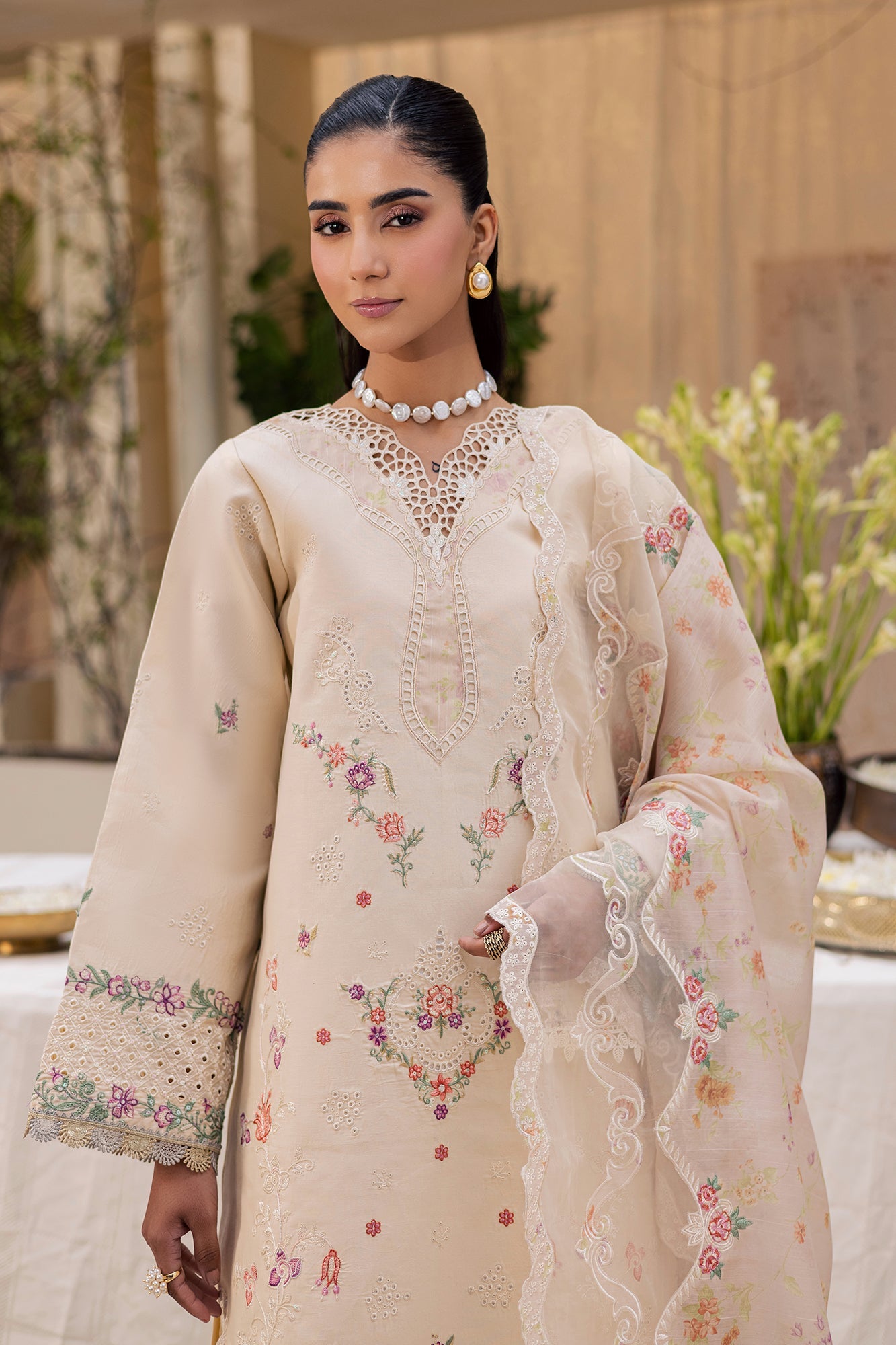 Raj bari | Selene Premium Festive Lawn | Inara