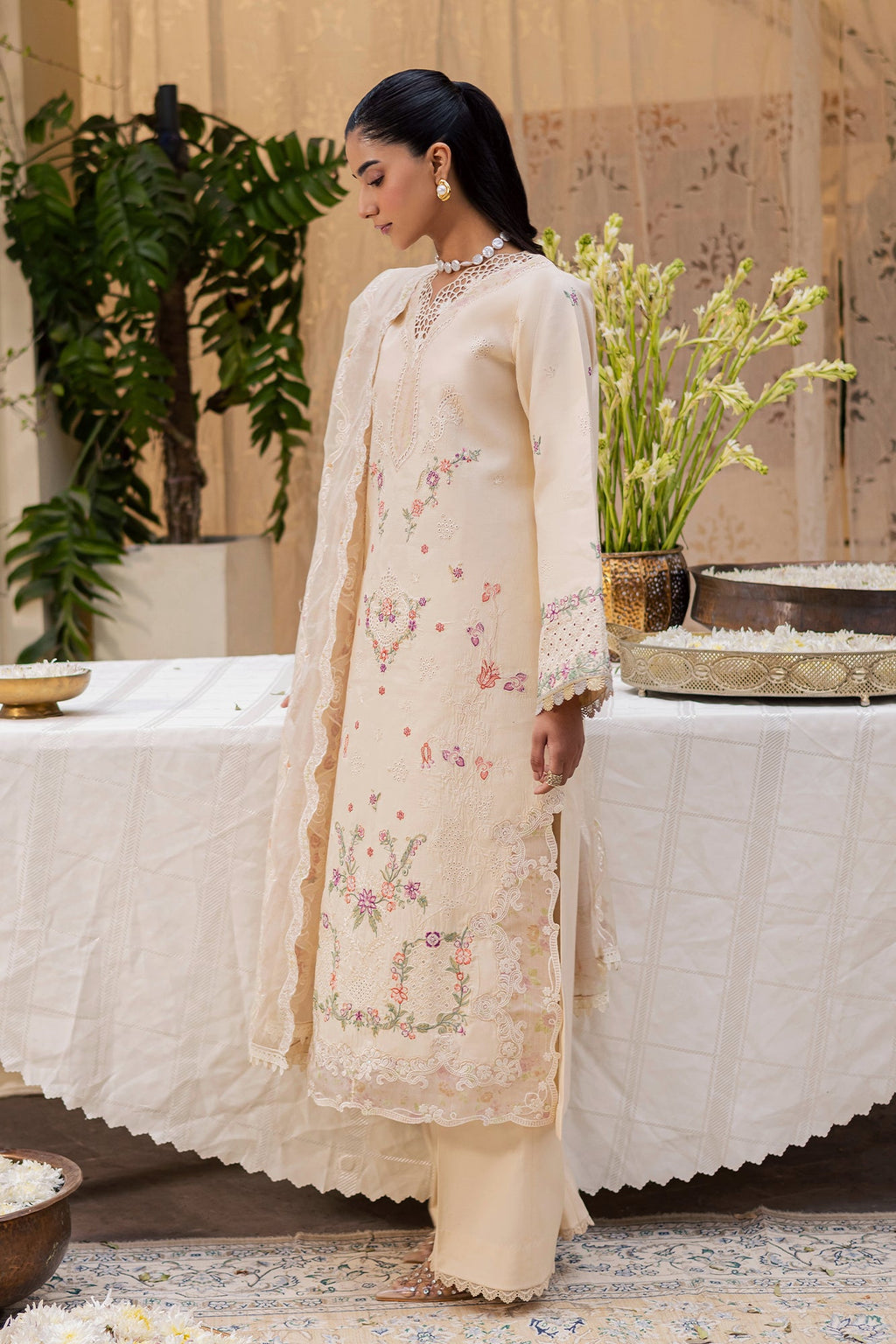 Raj bari | Selene Premium Festive Lawn | Inara