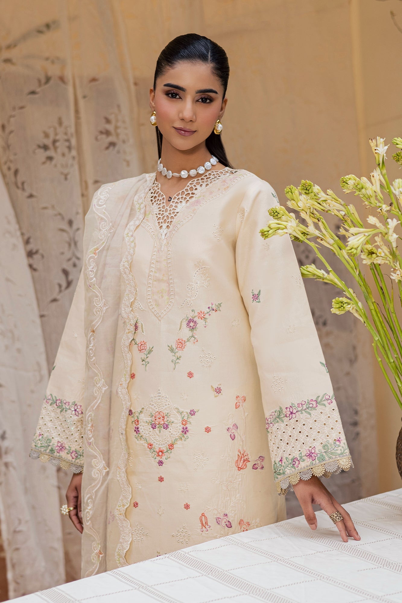 Raj bari | Selene Premium Festive Lawn | Inara