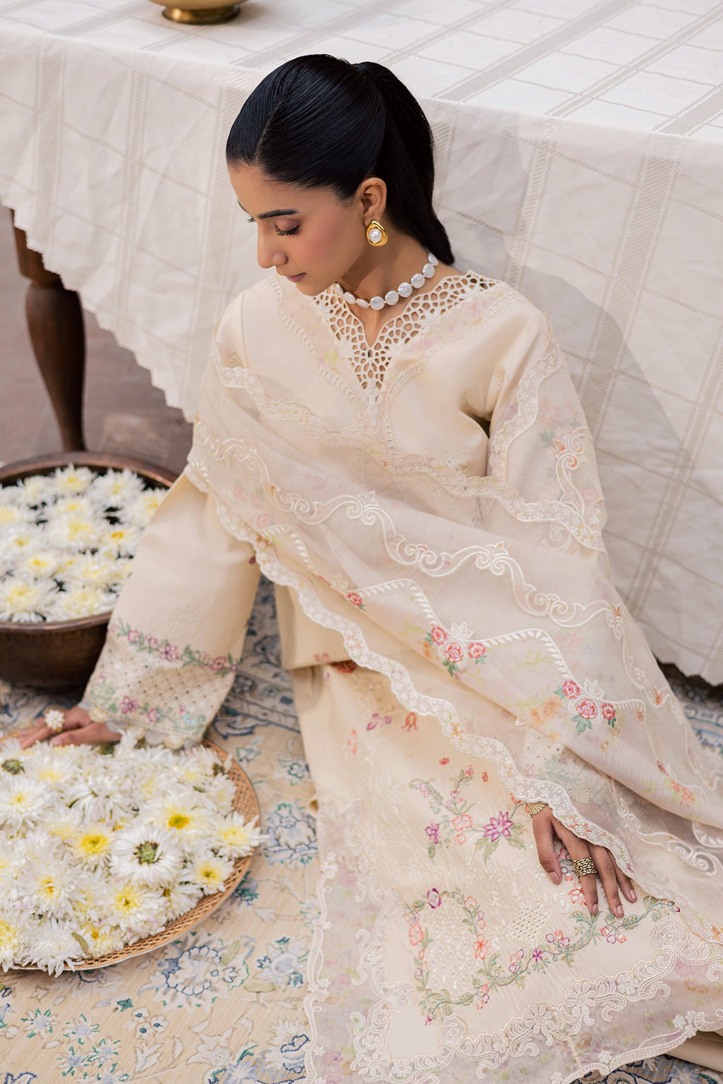 Raj bari | Selene Premium Festive Lawn | Inara
