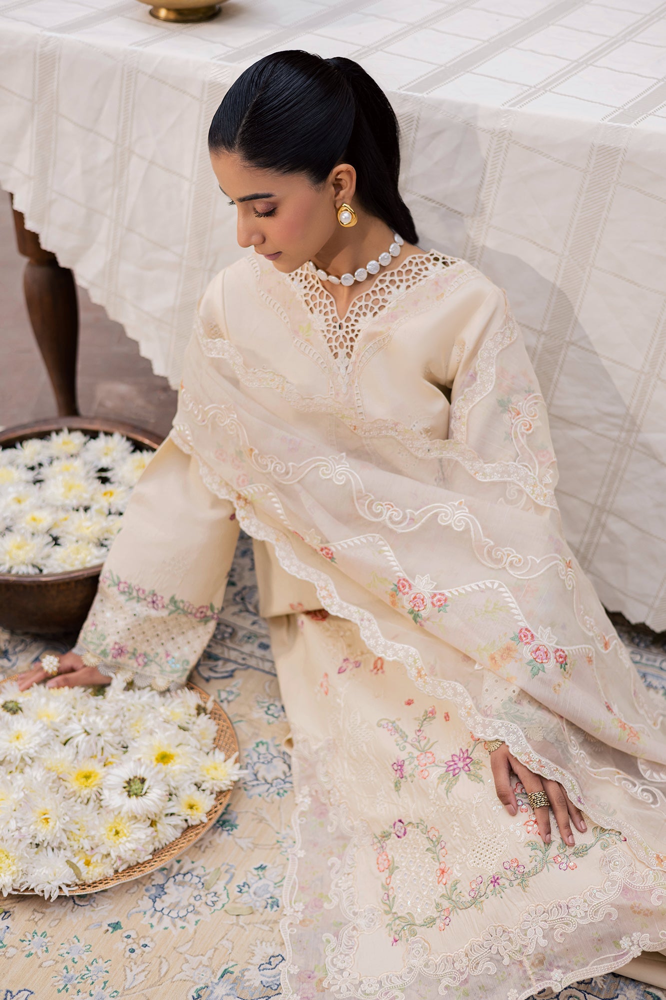 Raj bari | Selene Premium Festive Lawn | Inara
