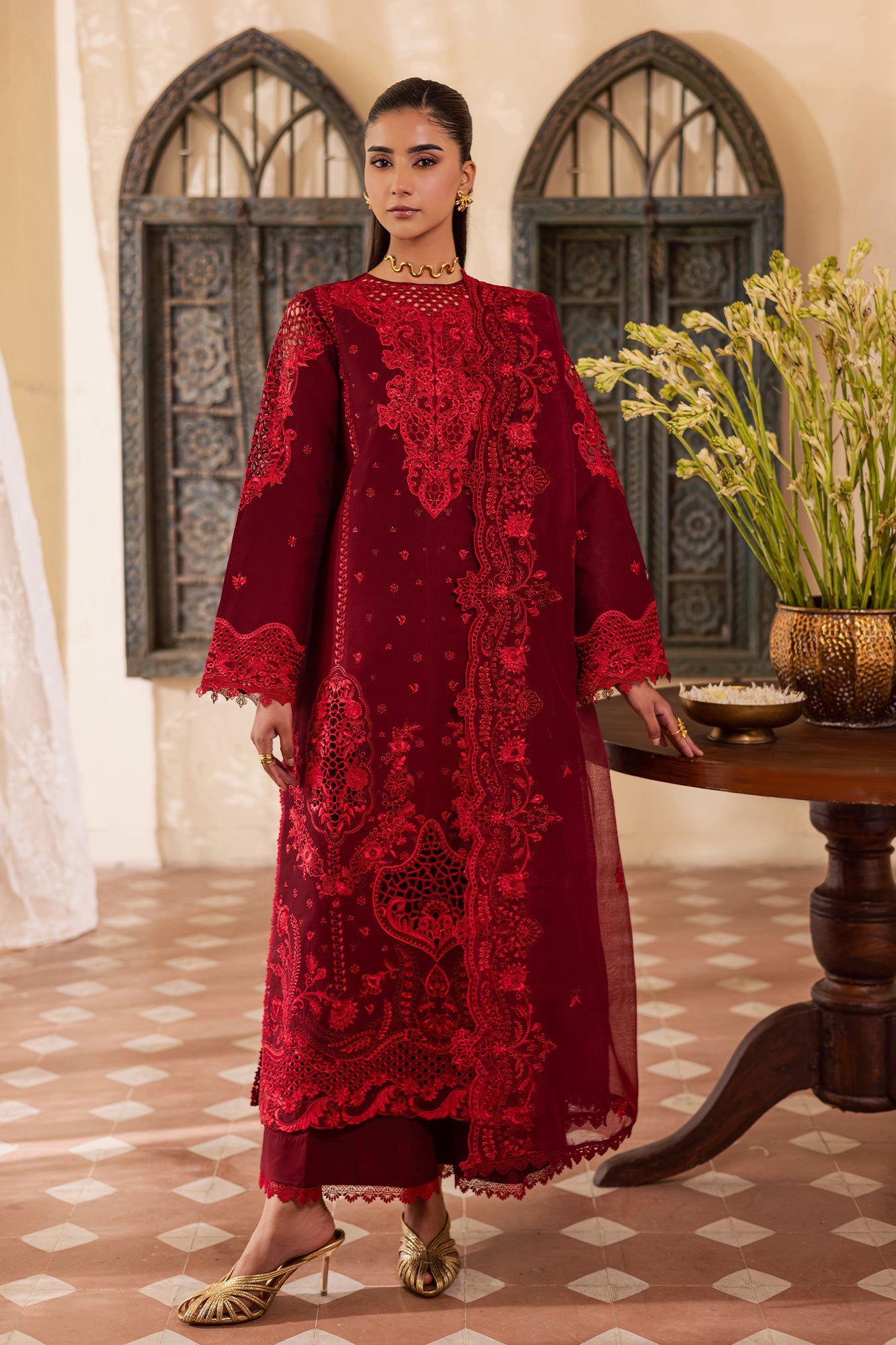 Raj bari | Selene Premium Festive Lawn | Nyra