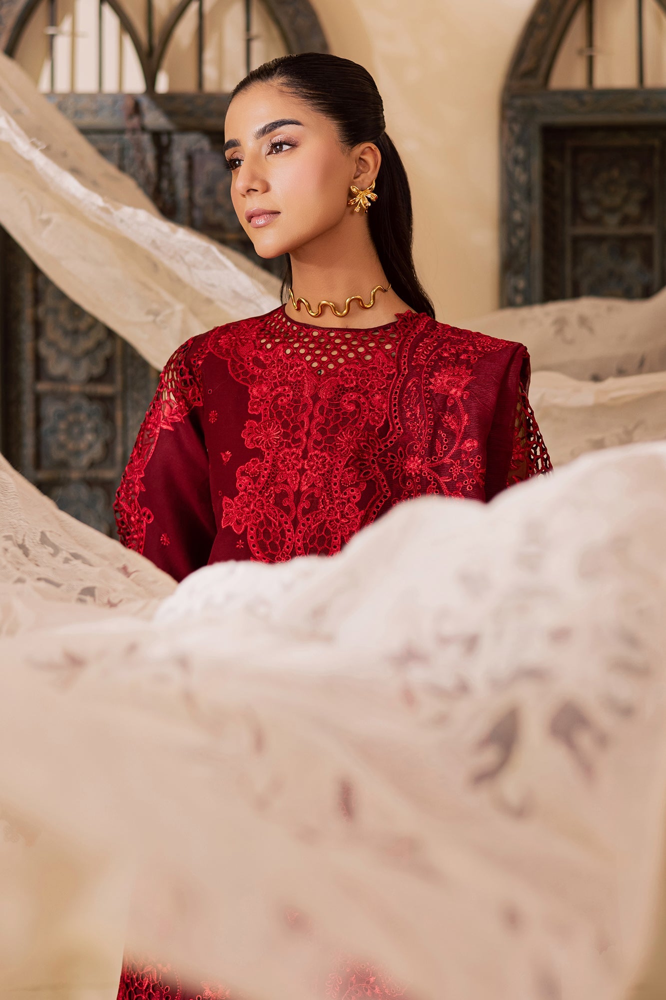 Raj bari | Selene Premium Festive Lawn | Nyra