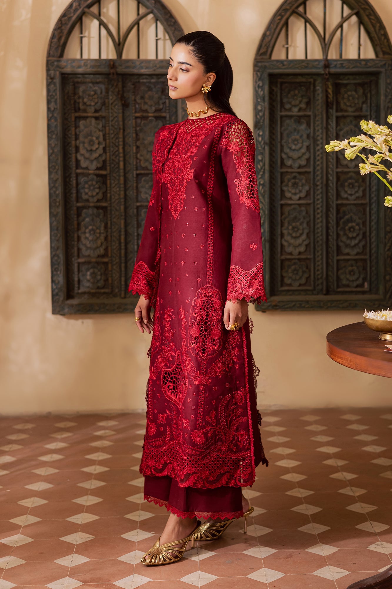 Raj bari | Selene Premium Festive Lawn | Nyra