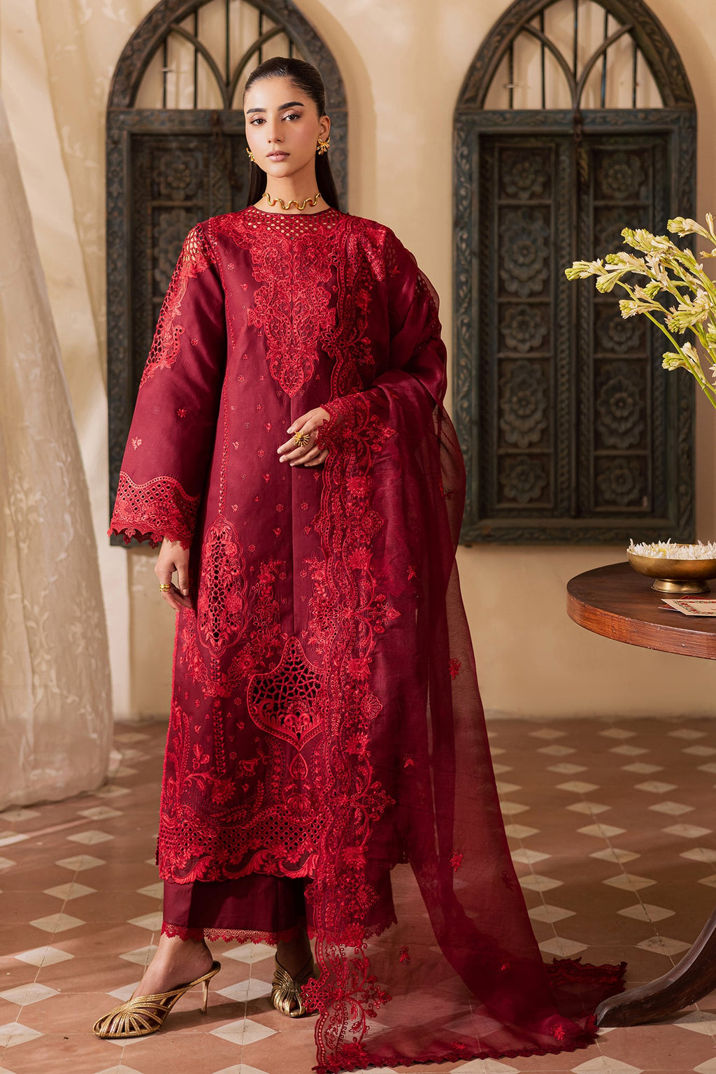 Raj bari | Selene Premium Festive Lawn | Nyra