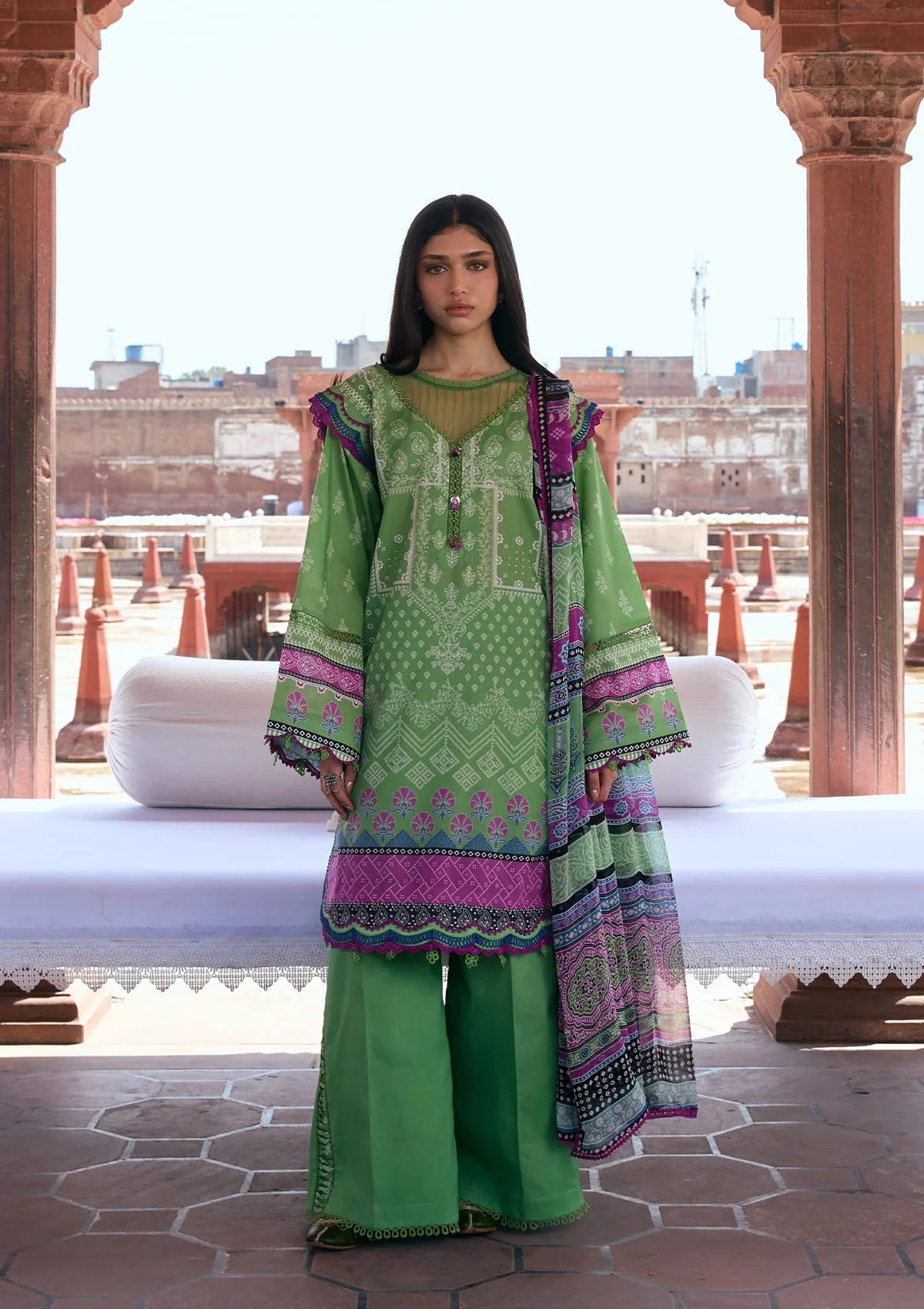 Kahf | Aangan Prints Chiffon '26 | Rumi