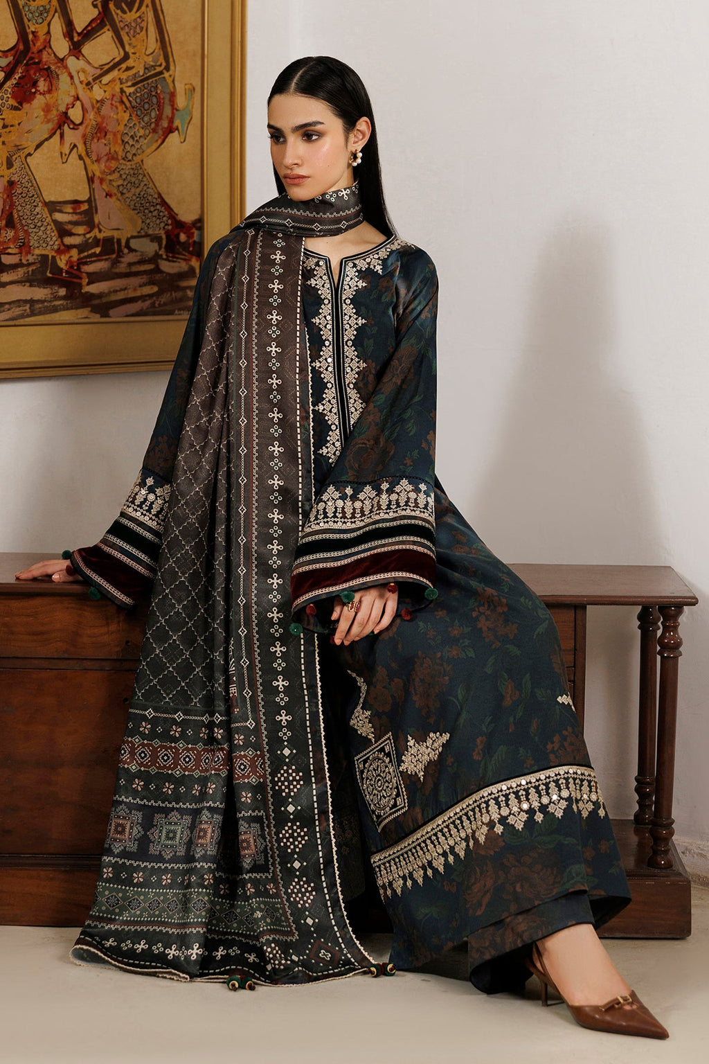 Jazmin | Embroidered Viscose Winter | UW-0266