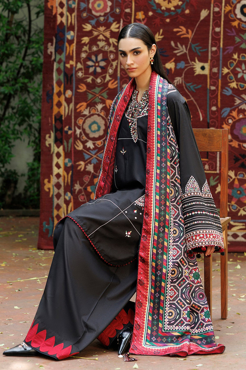 Jazmin | Embroidered Viscose Winter | UW-0265