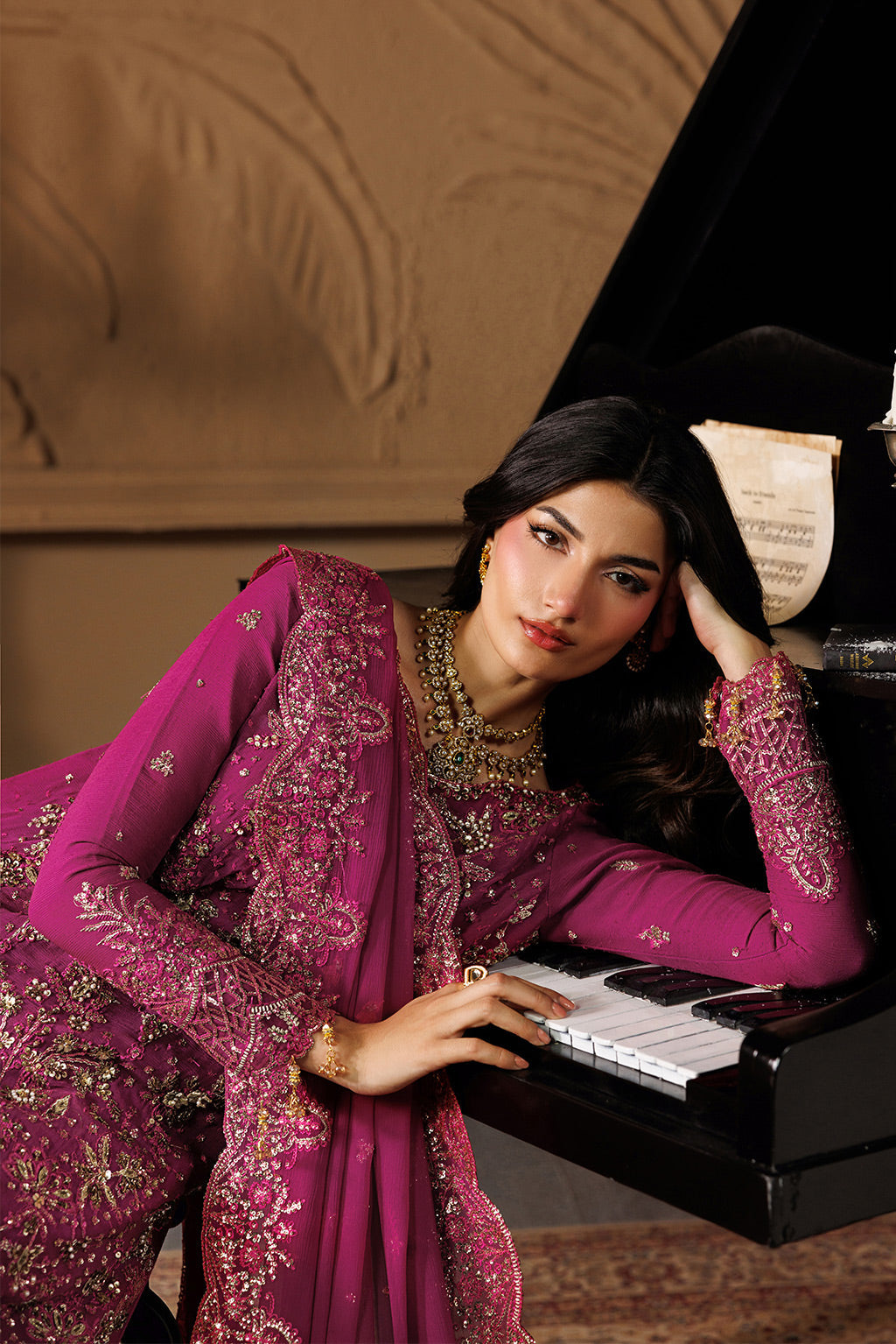 Emaan Adeel | Celeste Formals Festive Edit - Chiffon | EMBER