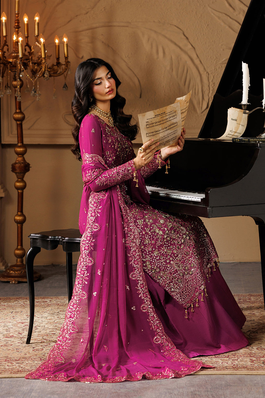 Emaan Adeel | Celeste Formals Festive Edit - Chiffon | EMBER