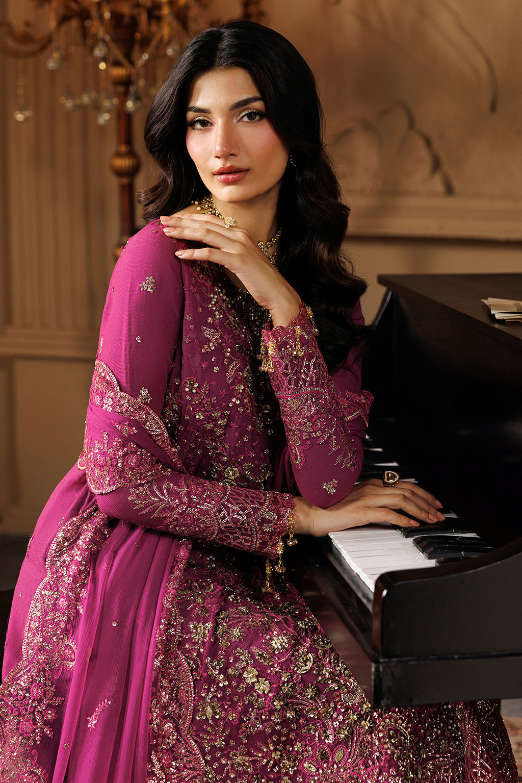 Emaan Adeel | Celeste Formals Festive Edit - Chiffon | EMBER