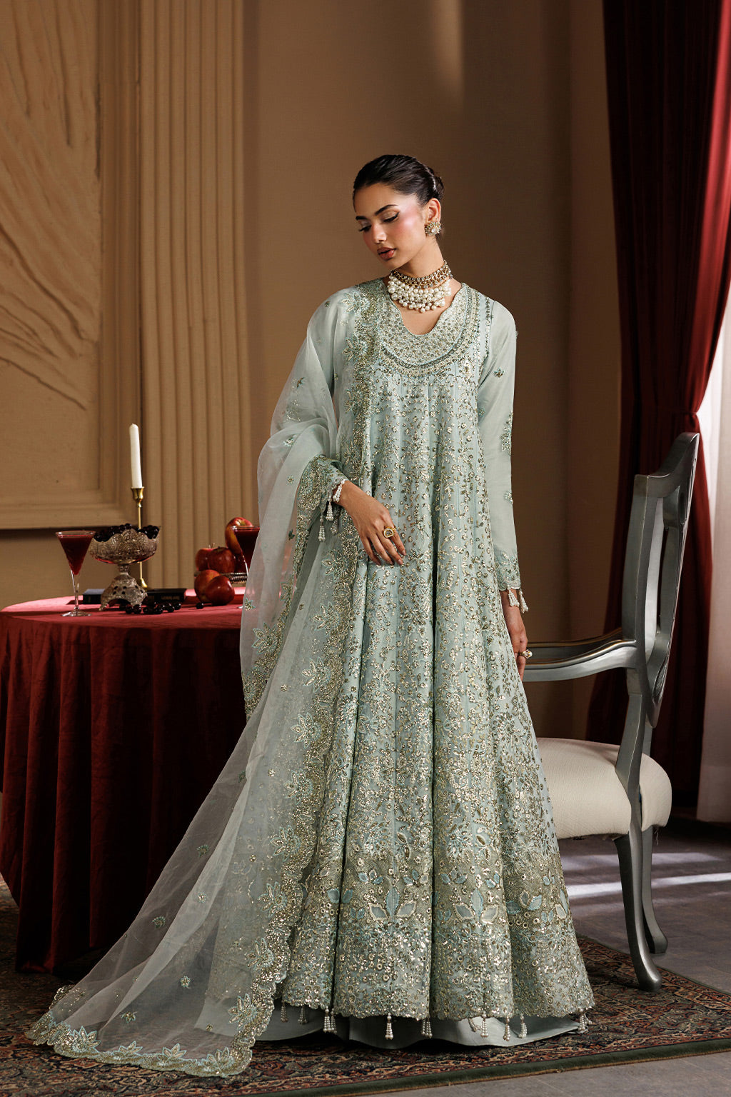 Emaan Adeel | Celeste Formals Festive Edit - Chiffon | HALO