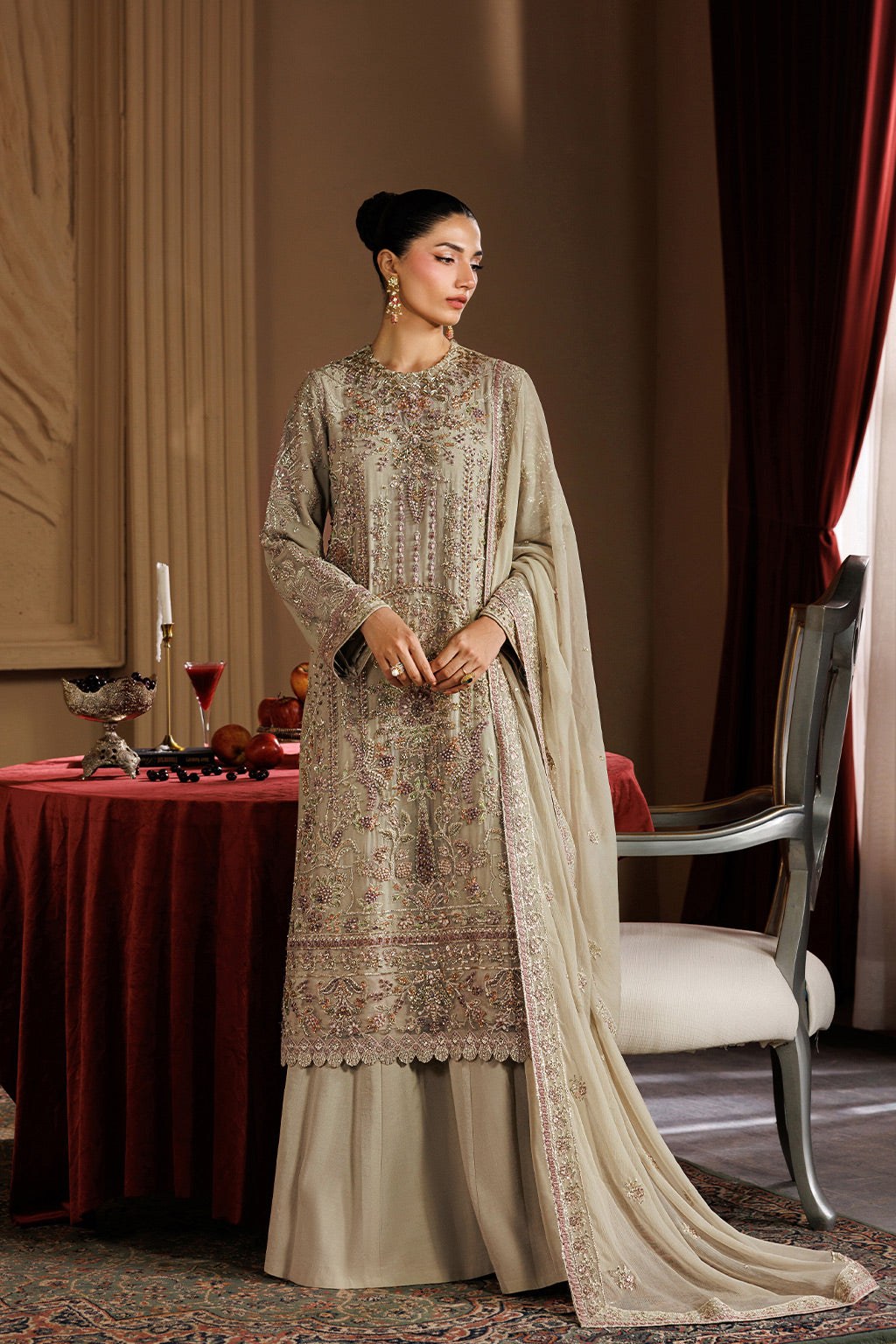 Emaan Adeel | Celeste Formals Festive Edit - Chiffon | ELARA