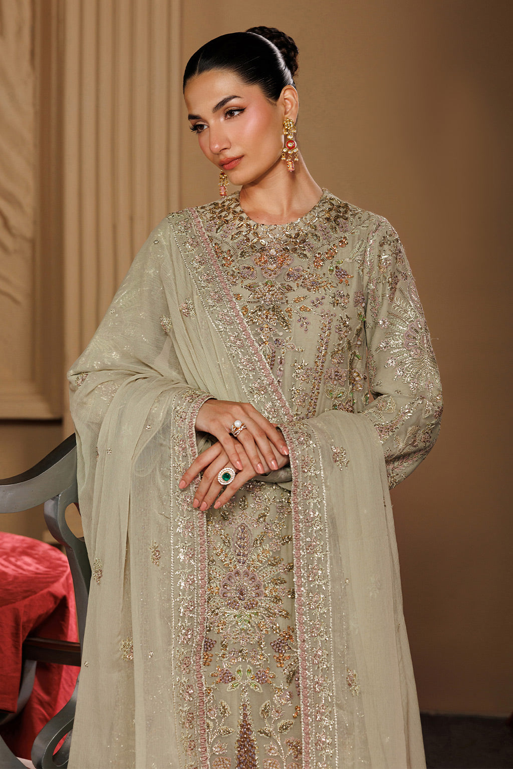 Emaan Adeel | Celeste Formals Festive Edit - Chiffon | ELARA