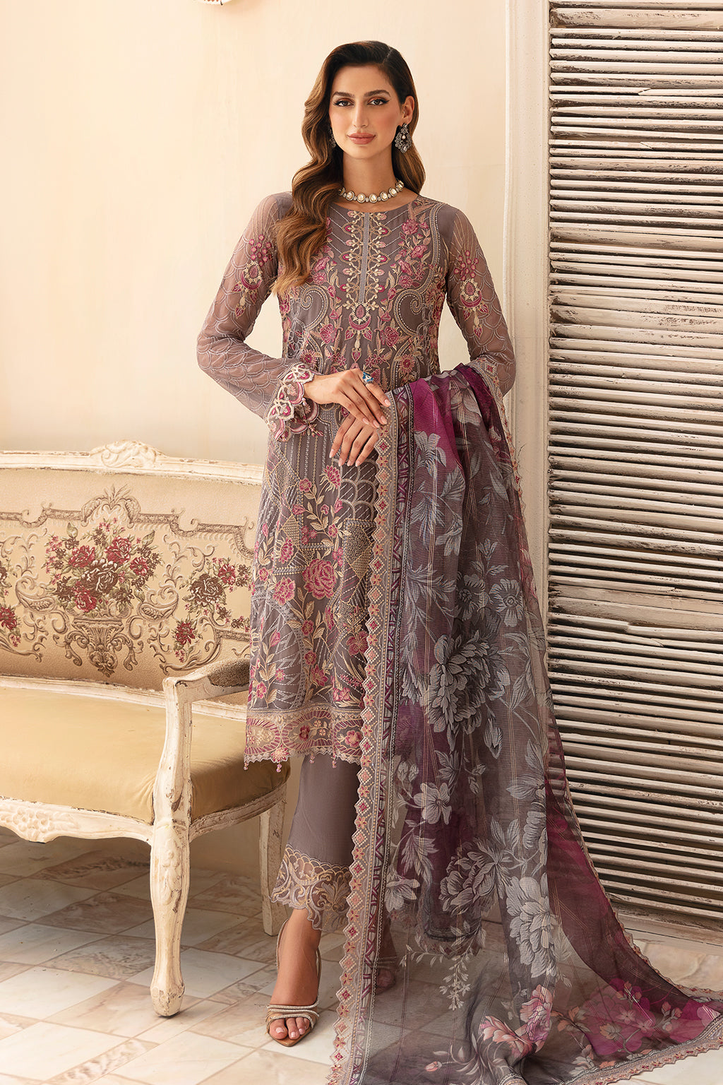 Ramsha | Chevron Festive lawn VOL 9 | A-908