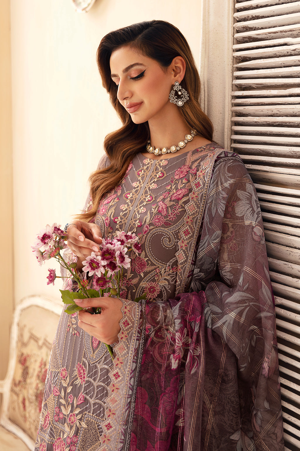 Ramsha | Chevron Festive lawn VOL 9 | A-908