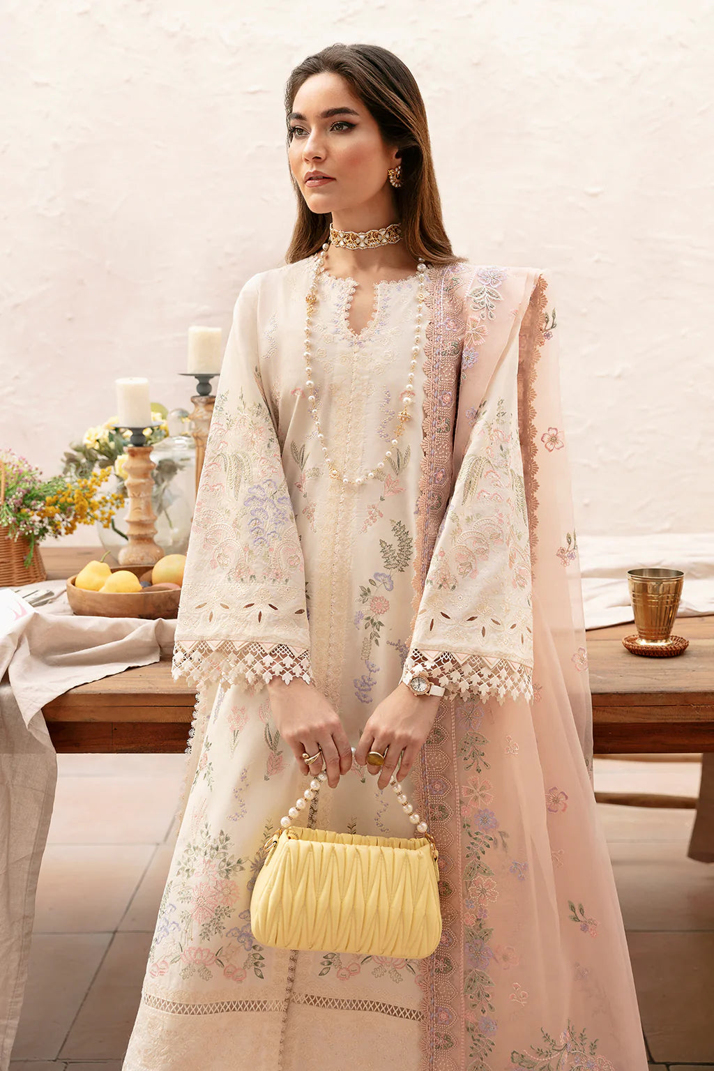 Afrozeh | Embroidered Lawn | Luna