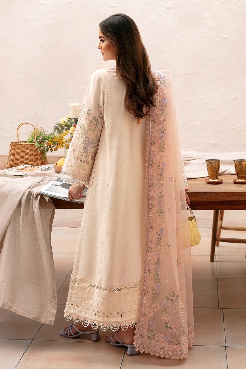 Afrozeh | Embroidered Lawn | Luna