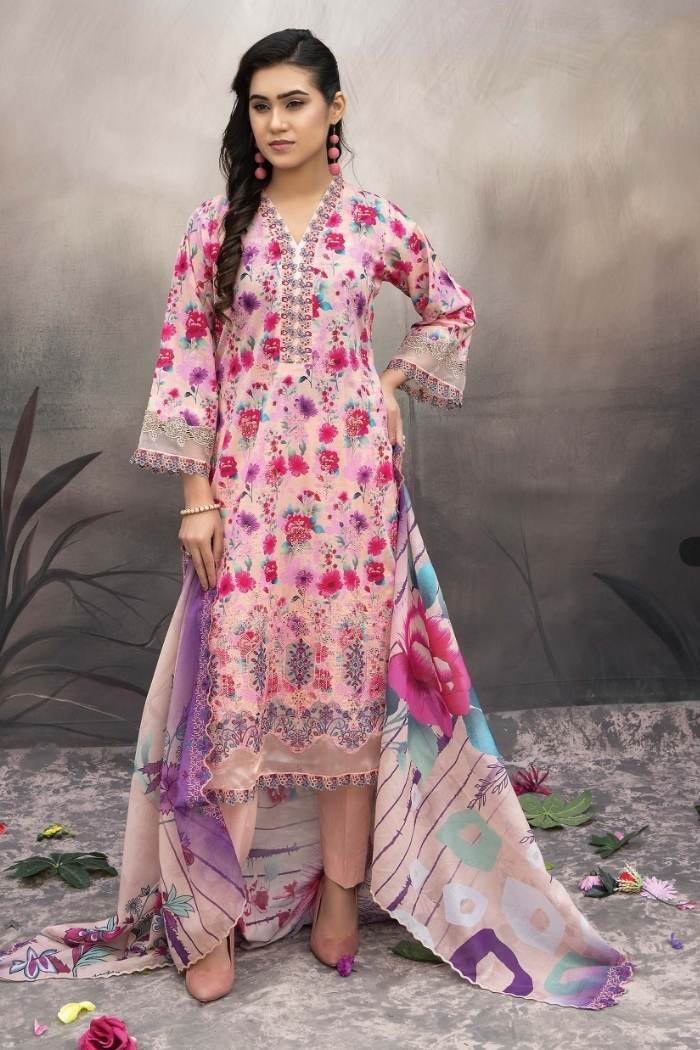 Riaz Arts | Elegant 3 Piece Lawn | RA-EX-01