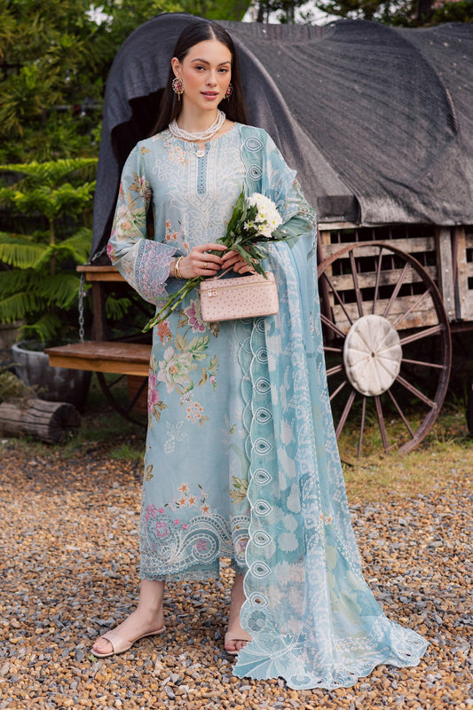 NUREH | GARDENIA - EMBROIDRED & PRINTED LAWN DORIA | NSG-209